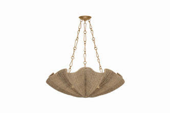 Hudson Valley - 5137-PGL - Six Light Chandelier - Bardonia - Patina Gold Leaf