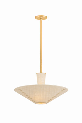 Hudson Valley - 6023-GL - Three Light Pendant - Salisbury Mills - Gold Leaf