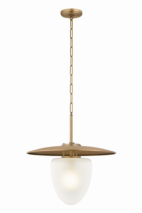 Hudson Valley - 7521-PBR - One Light Pendant - Maplecrest - Patina Brass