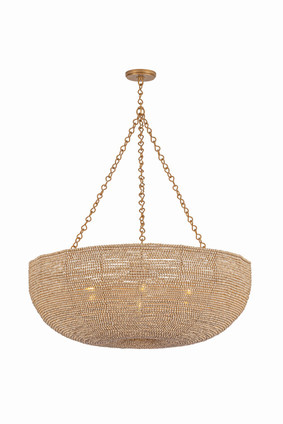 Hudson Valley - 8807-PGL - Seven Light Chandelier - Oliverea - Patina Gold Leaf