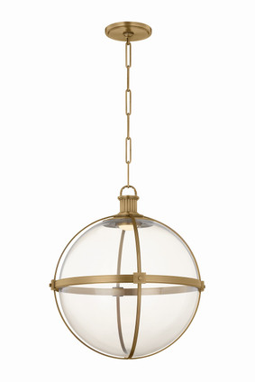 Hudson Valley - 8919-PBR - LED Pendant - Westmere - Patina Brass