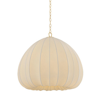 Hudson Valley - 9933-AGB - One Light Pendant - Oak Summit - Aged Brass