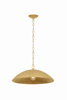 Hudson Valley - BKO1400-VGL/GLI - One Light Pendant - Eve - Vintage Gold Leaf