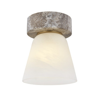 Mitzi - H1181501-PBR - One Light Flush Mount - Lea - Patina Brass