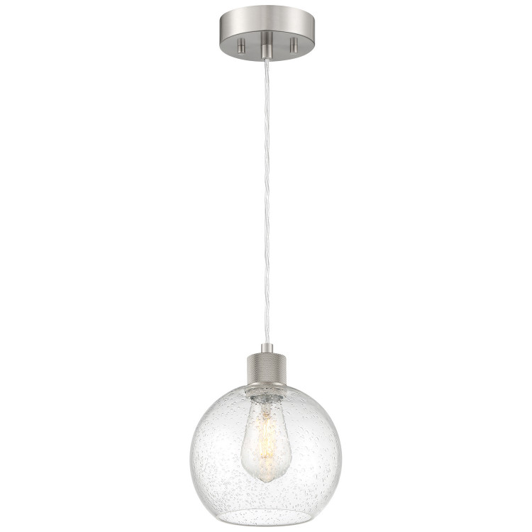 Access - 63142LEDDLP-BS/SDG - LED Pendant - Port Nine Burgundy - Brushed Steel