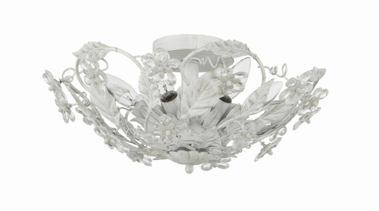 Crystorama - 5316-AW - Six Light Semi Flush Mount - Paris Market - Antique White