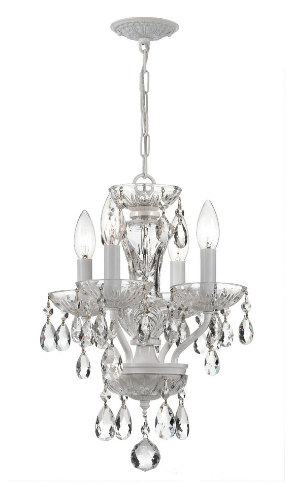 Crystorama - 5534-WW-CL-I - Four Light Mini Chandelier - Welton - Wet White