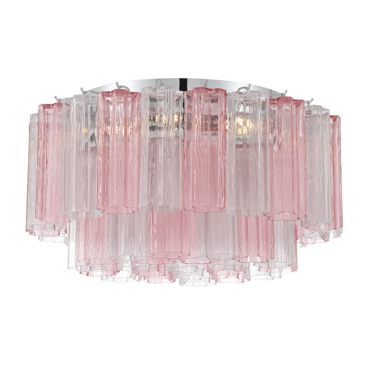 Crystorama - ADD-321-CH-SP - Seven Light Flush Mount - Addis - Polished Chrome