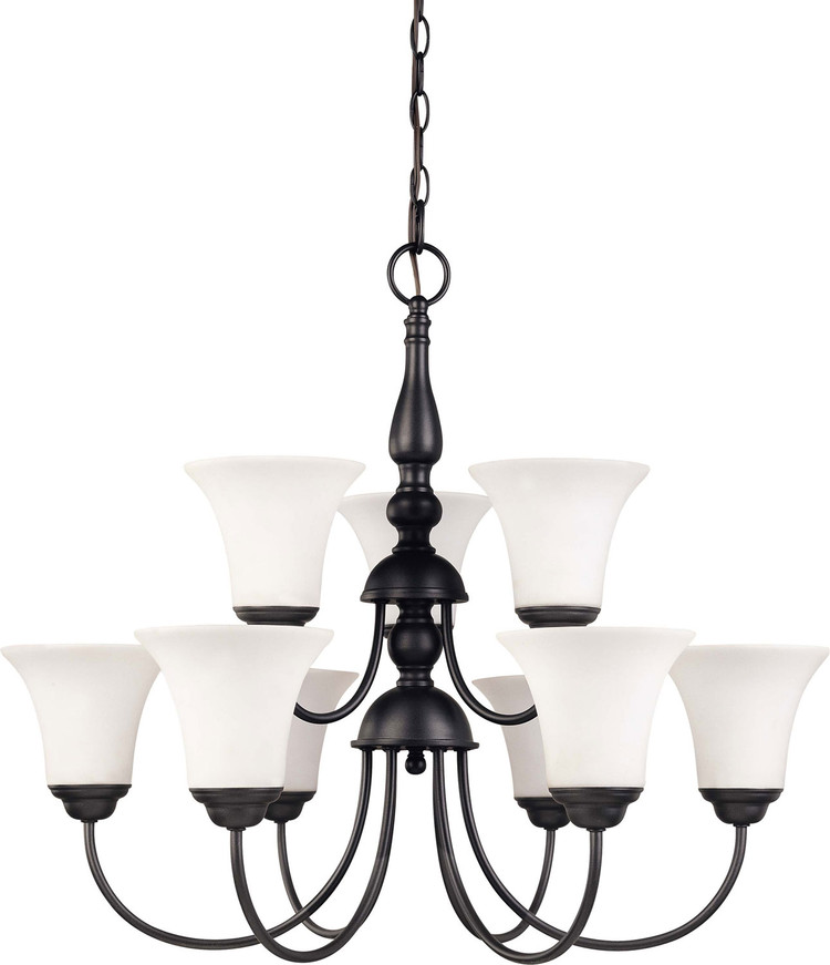 Nuvo Lighting - 60-1843 - Nine Light Chandelier - Dupont - Dark Chocolate Bronze