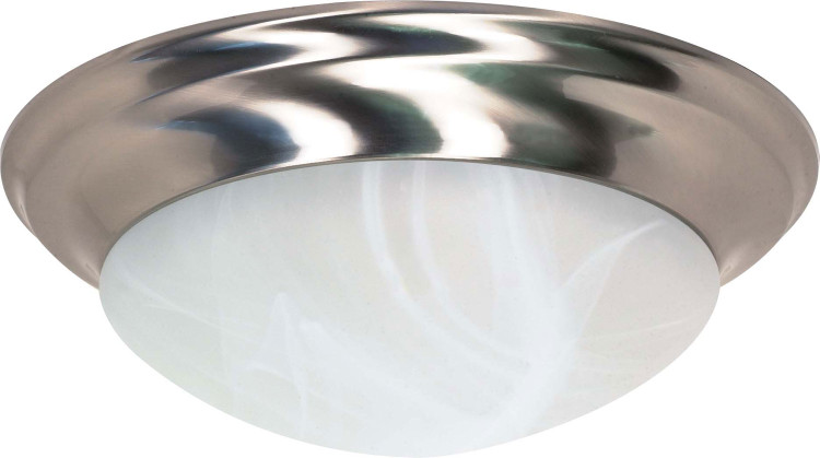 Nuvo Lighting - 60-285 - Three Light Flush Mount - Twist and Lock Brushed Nickel - Brushed Nickel