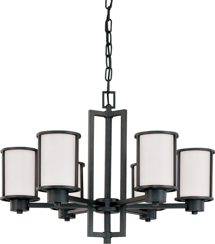 Nuvo Lighting - 60-2975 - Six Light Chandelier - Odeon - Aged Bronze