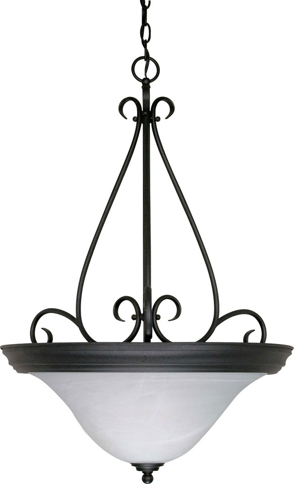 Nuvo Lighting - 60-385 - Three Light Pendant - Castillo - Textured Black