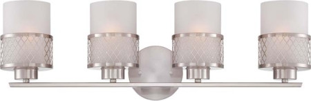 Nuvo Lighting - 60-4684 - Four Light Vanity - Fusion - Brushed Nickel