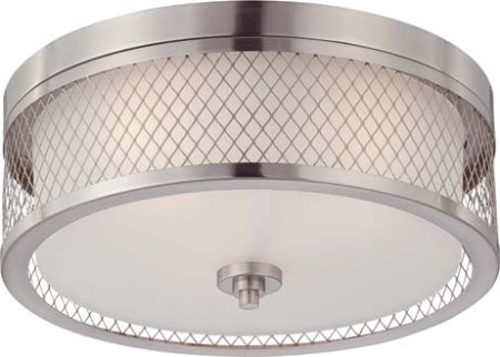 Nuvo Lighting - 60-4691 - Three Light Flush Mount - Fusion - Brushed Nickel