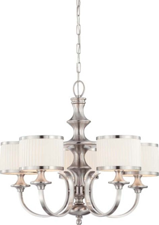 Nuvo Lighting - 60-4735 - Five Light Chandelier - Candice - Brushed Nickel