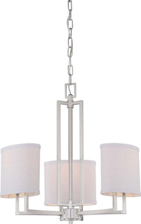 Nuvo Lighting - 60-4757 - Three Light Chandelier - Gemini - Brushed Nickel