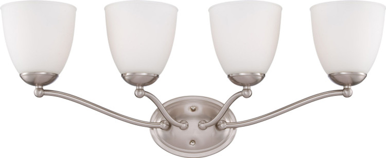 Nuvo Lighting - 60-5034 - Four Light Vanity - Patton - Brushed Nickel