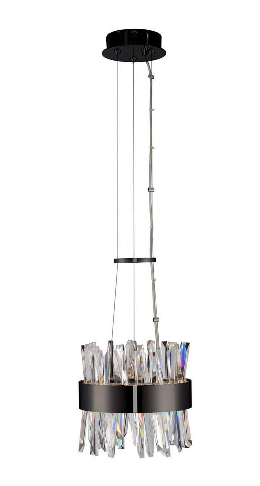 Allegri - 030210-052 - LED Mini Pendant - Glacier - Matte Balck