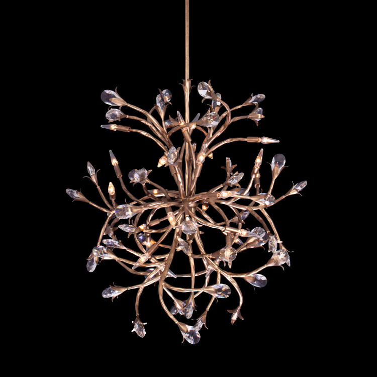 Allegri - 041451-065-FR001 - 24 Light Chandelier - Fiore - Pearlized Antique Brass