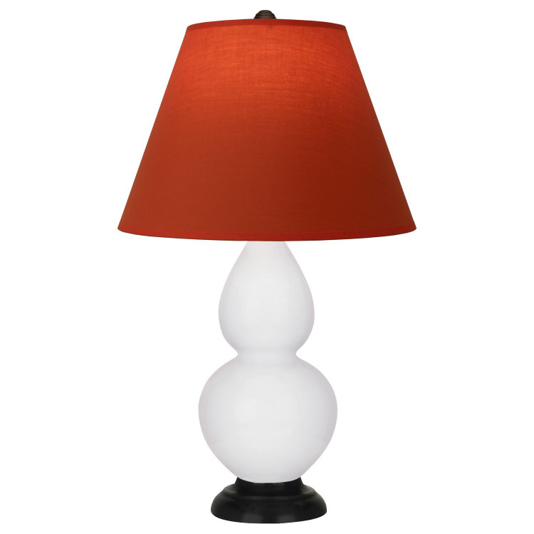 Robert Abbey - DY11T - One Light Accent Lamp - Small Double Gourd - Daisy Glazed Ceramic w/Deep Patina Bronze