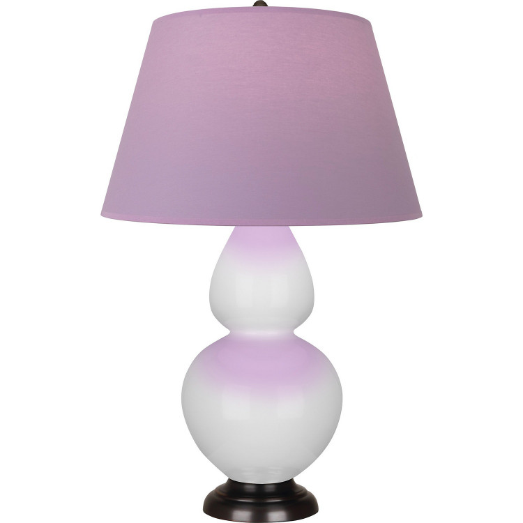 Robert Abbey - DY21L - One Light Table Lamp - Double Gourd - Daisy Glazed Ceramic w/Deep Patina Bronze