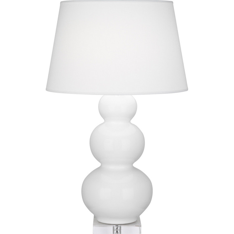Robert Abbey - DY43X - One Light Table Lamp - Triple Gourd - Daisy Glazed Ceramic w/Lucite