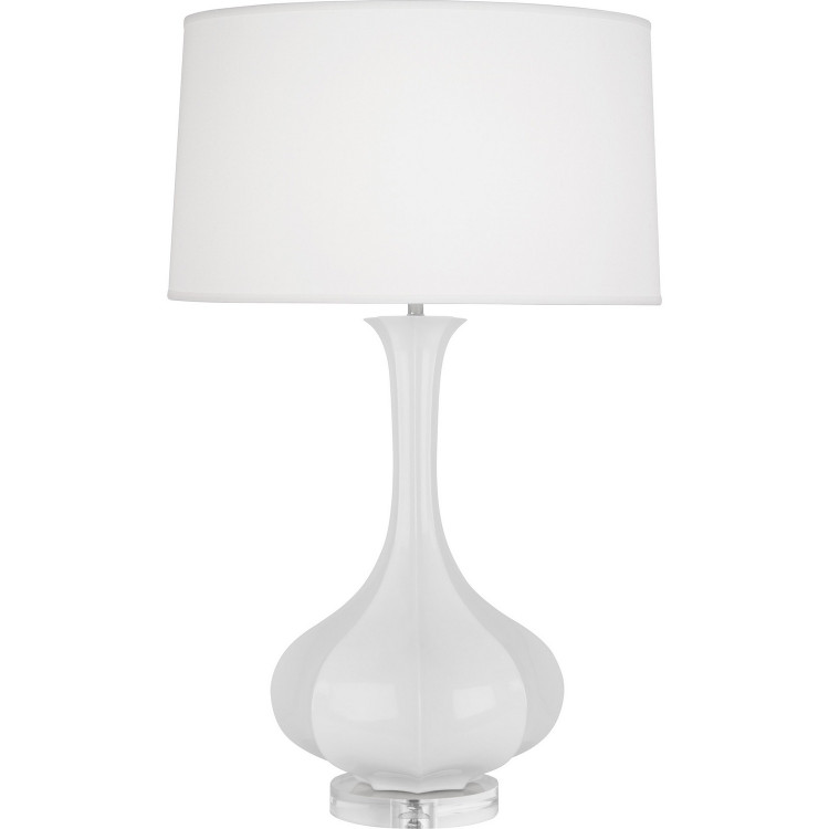 Robert Abbey - DY996 - One Light Table Lamp - Pike - Daisy Glazed Ceramic w/Lucite