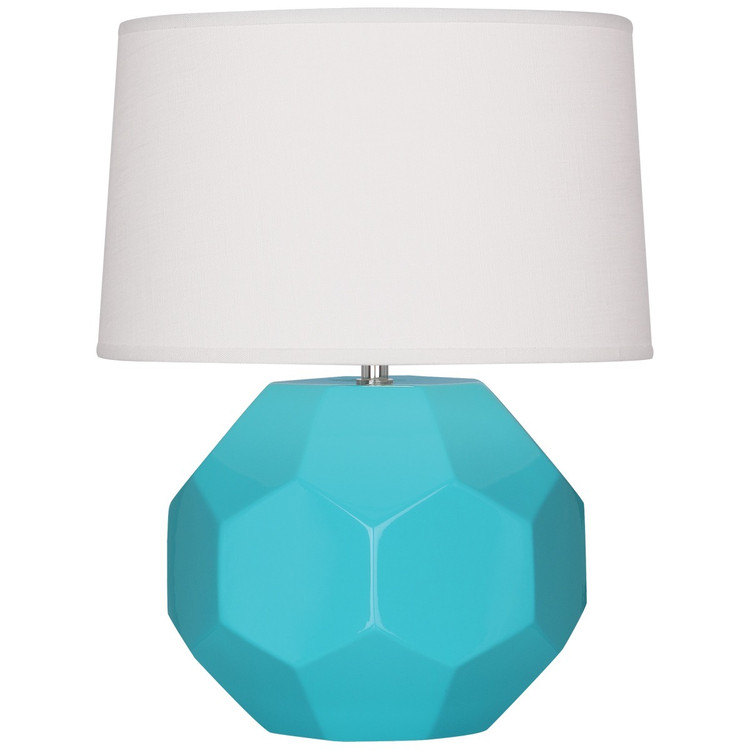 Robert Abbey - EB01 - One Light Table Lamp - Franklin - Egg Blue Glazed Ceramic