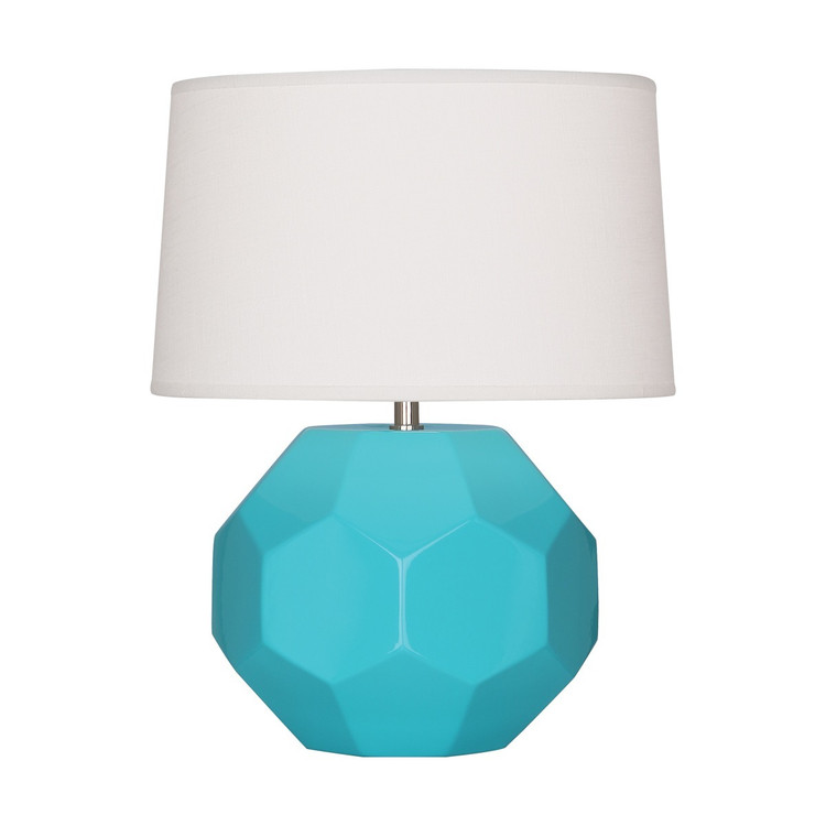Robert Abbey - EB02 - One Light Accent Lamp - Small Franklin - Egg Blue Glazed Ceramic