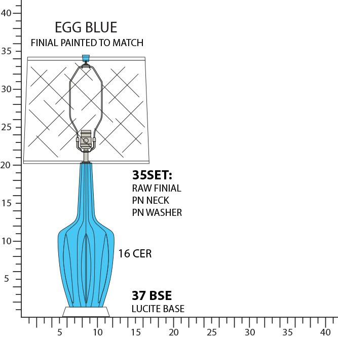 Robert Abbey - EB37 - One Light Table Lamp - Emma - Egg Blue Glazed Ceramic w/Polished Nickel