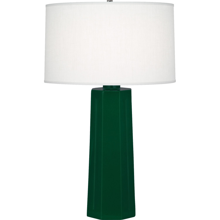 Robert Abbey - JU960 - One Light Table Lamp - Mason - Jungle Glazed Ceramic