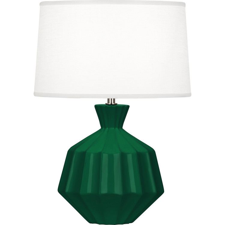 Robert Abbey - JU989 - One Light Accent Lamp - Small Orion - Jungle Glazed Ceramic