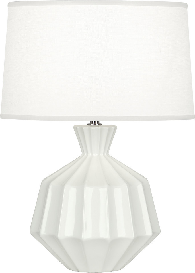 Robert Abbey - LY989 - One Light Accent Lamp - Small Orion - Lily Glazed Ceramic