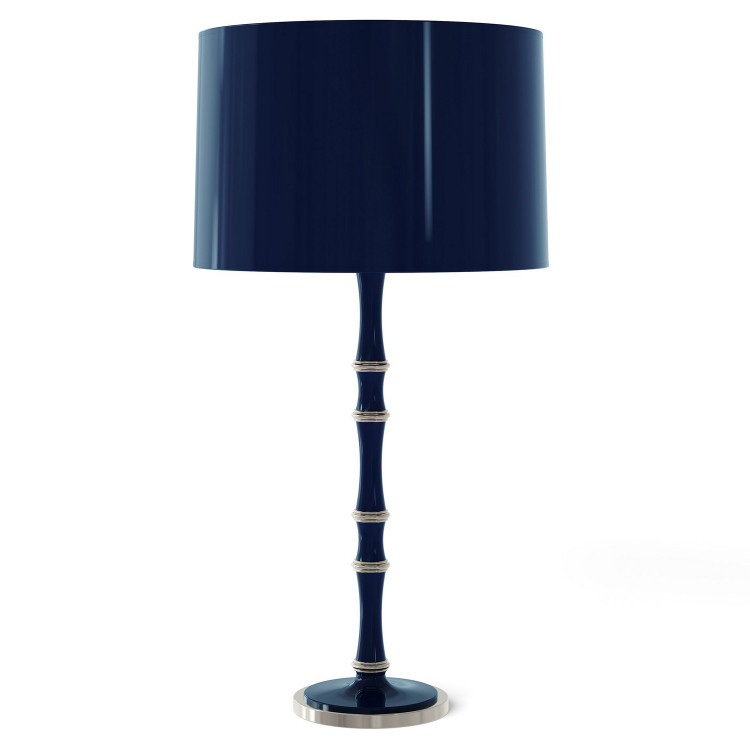 Robert Abbey - MB72X - One Light Table Lamp - Kane - Midnight Blue w/Polished Nickel