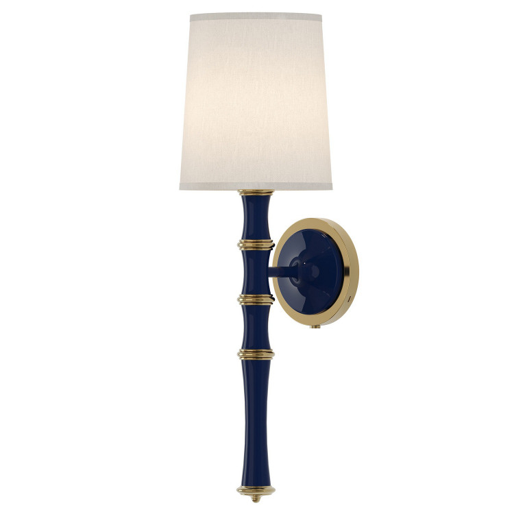 Robert Abbey - MB87 - One Light Wall Sconce - Kane - Midnight Blue w/Modern Brass