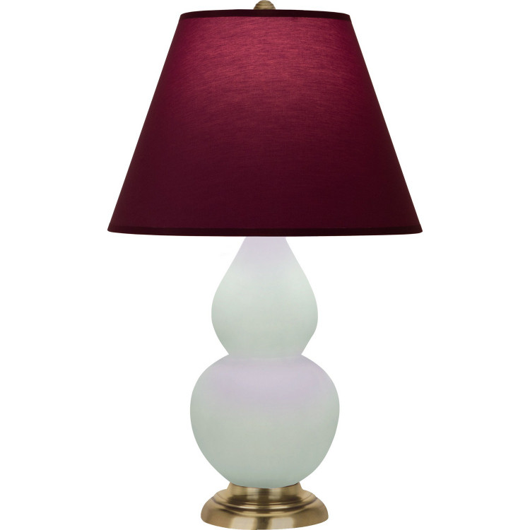 Robert Abbey - MCL50P - One Light Accent Lamp - Small Double Gourd - Matte Celadon Glazed Ceramic w/Antique Natural Brass