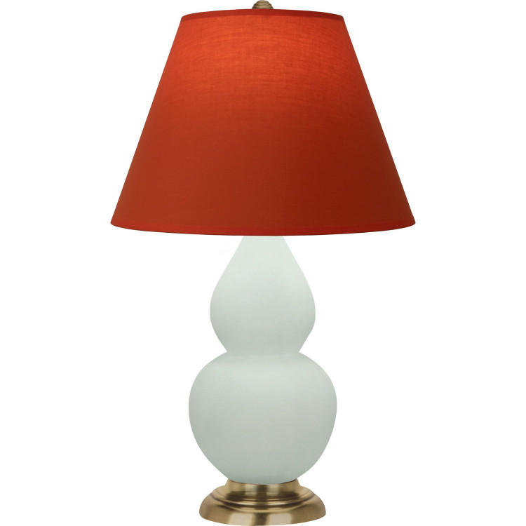 Robert Abbey - MCL50T - One Light Accent Lamp - Small Double Gourd - Matte Celadon Glazed Ceramic w/Antique Natural Brass