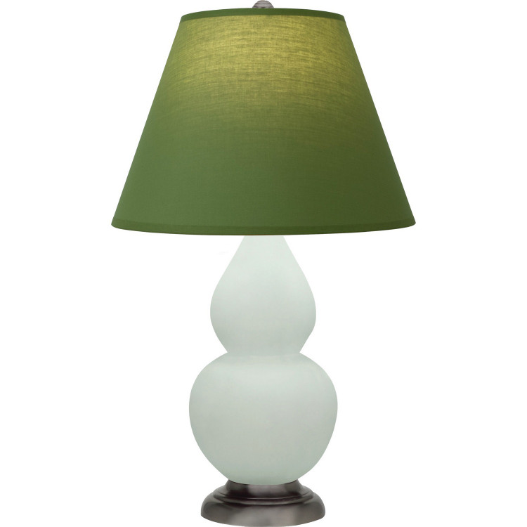 Robert Abbey - MCL52G - One Light Accent Lamp - Small Double Gourd - Matte Celadon Glazed Ceramic w/Antique Silver