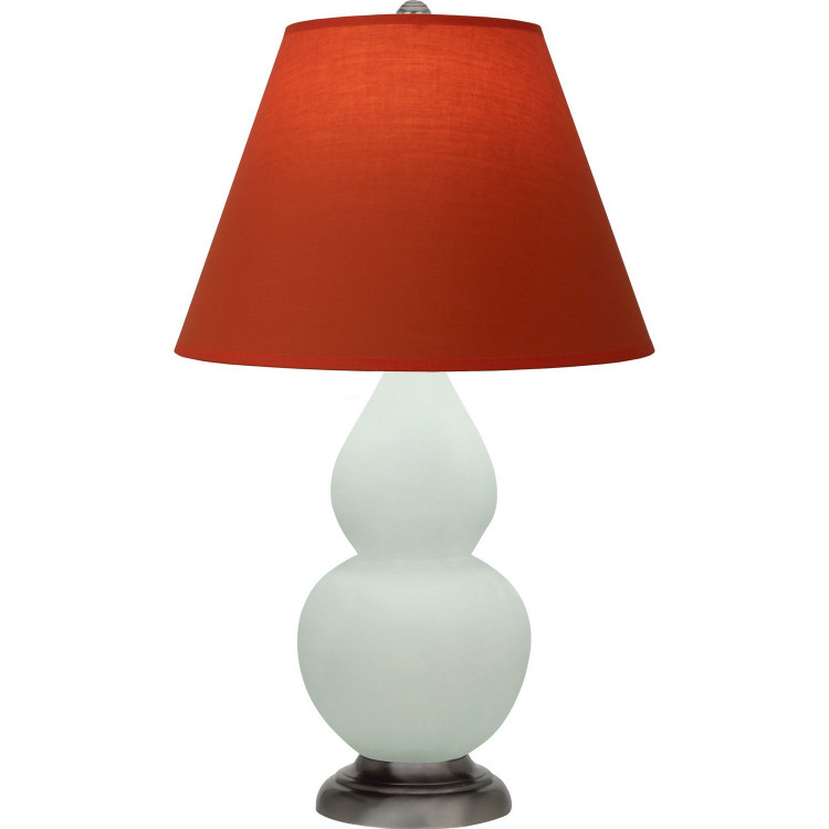 Robert Abbey - MCL52T - One Light Accent Lamp - Small Double Gourd - Matte Celadon Glazed Ceramic w/Antique Silver