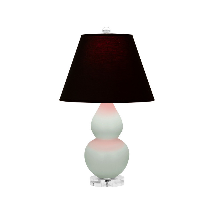 Robert Abbey - MCL53K - One Light Accent Lamp - Small Double Gourd - Matte Celadon Glazed Ceramic w/Lucite