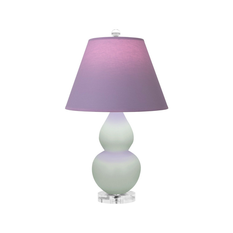 Robert Abbey - MCL53L - One Light Accent Lamp - Small Double Gourd - Matte Celadon Glazed Ceramic w/Lucite