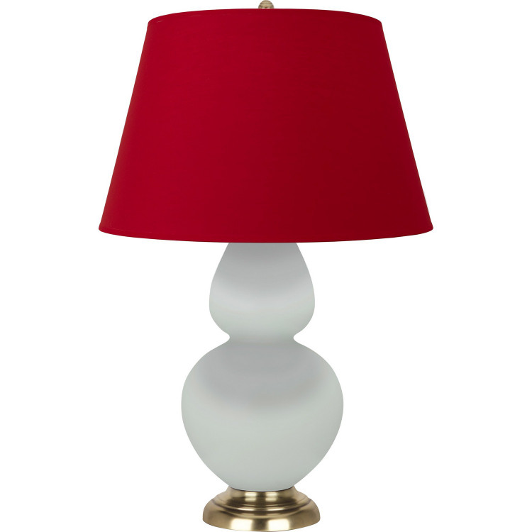 Robert Abbey - MCL55R - One Light Table Lamp - Double Gourd - Matte Celadon Glazed Ceramic w/Antique Natural Brass