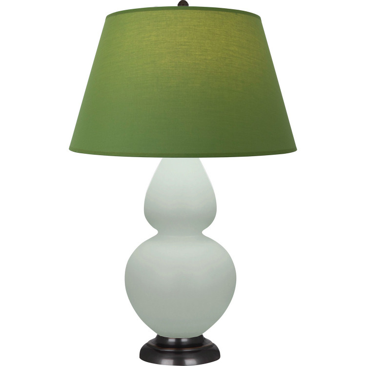 Robert Abbey - MCL57G - One Light Table Lamp - Double Gourd - Matte Celadon Glazed Ceramic w/Deep Patina Bronze