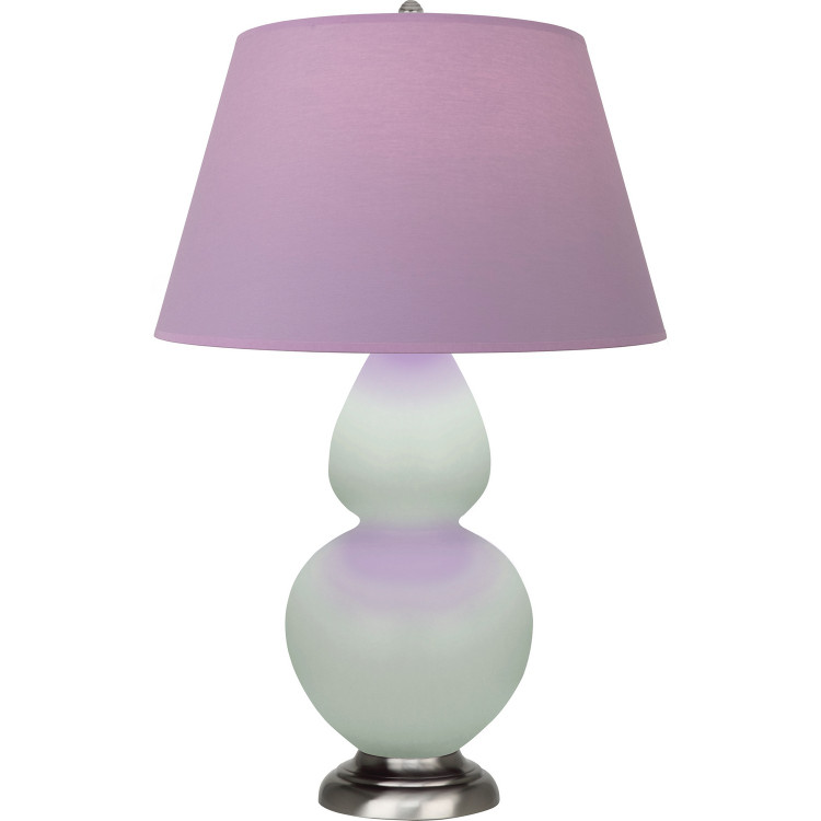 Robert Abbey - MCL59L - One Light Table Lamp - Double Gourd - Matte Celadon Glazed Ceramic w/Antique Silver