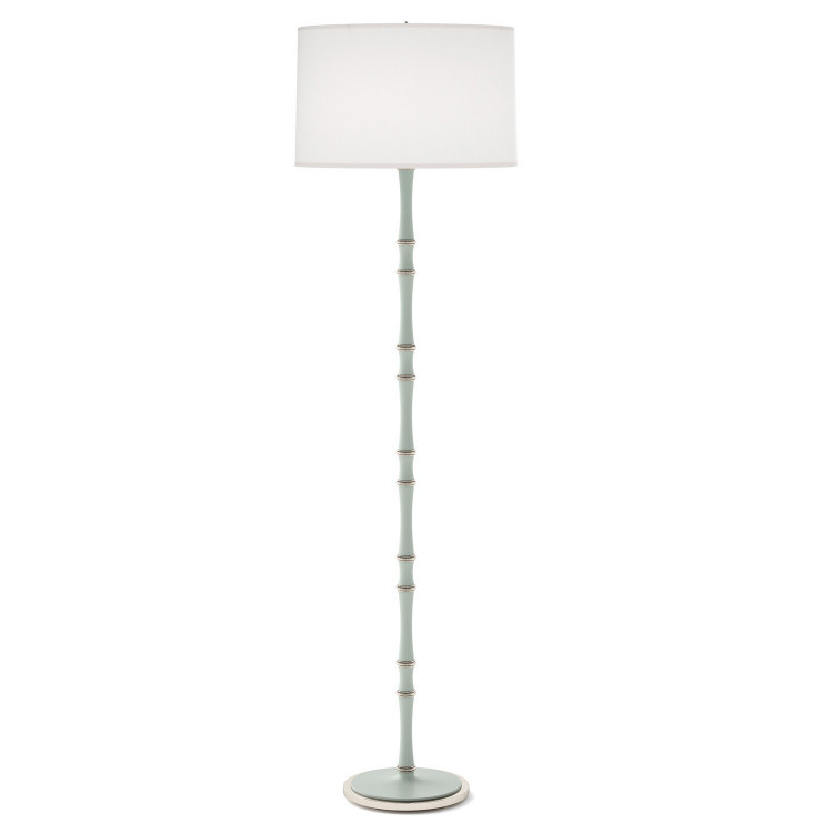 Robert Abbey - MCL74 - One Light Floor Lamp - Kane - Matte Celadon w/Polished Nickel