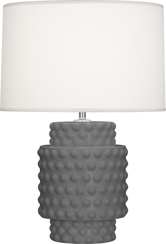 Robert Abbey - MCR09 - One Light Accent Lamp - Small Dolly - Matte Ash Glazed Textured Ceramic