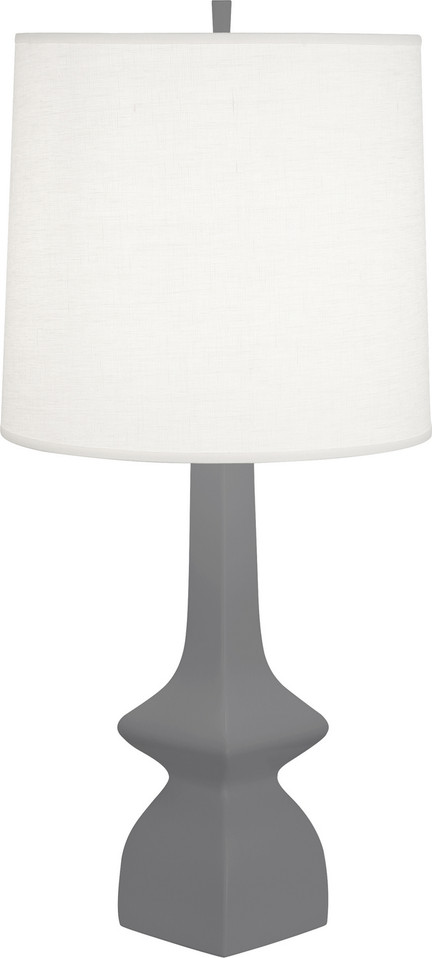 Robert Abbey - MCR10 - One Light Table Lamp - Jasmine - Matte Ash Glazed Ceramic