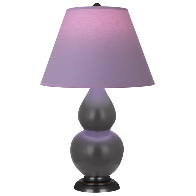 Robert Abbey - MCR51L - One Light Accent Lamp - Small Double Gourd - Matte Ash Glazed Ceramic w/Deep Patina Bronze