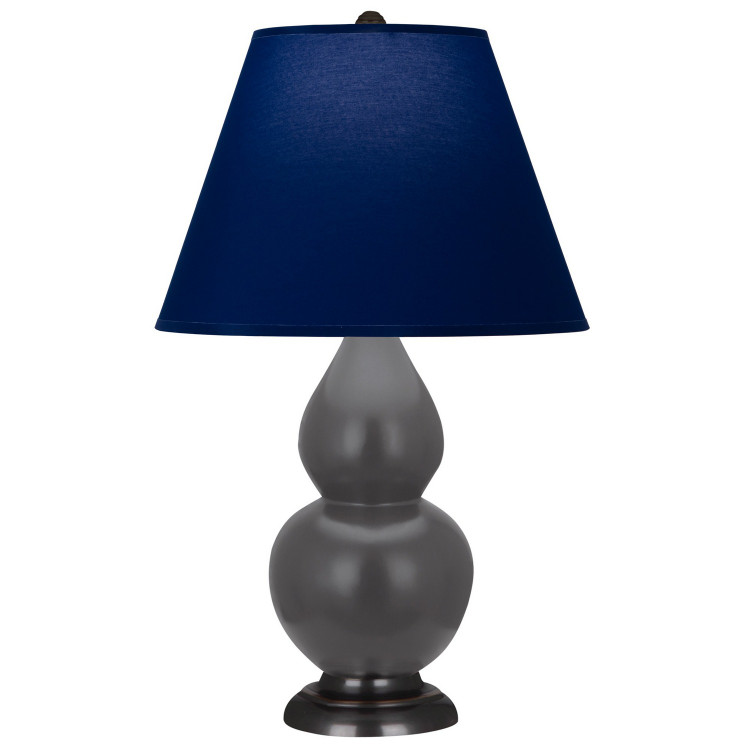 Robert Abbey - MCR51N - One Light Accent Lamp - Small Double Gourd - Matte Ash Glazed Ceramic w/Deep Patina Bronze