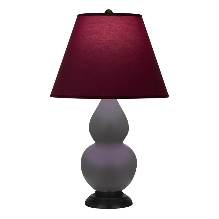 Robert Abbey - MCR57P - One Light Table Lamp - Double Gourd - Matte Ash Glazed Ceramic w/Deep Patina Bronze
